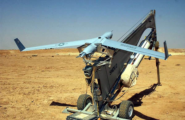 De ScanEagle, van de Amerikaanse producent van onbemande vliegtuigen Insitu.