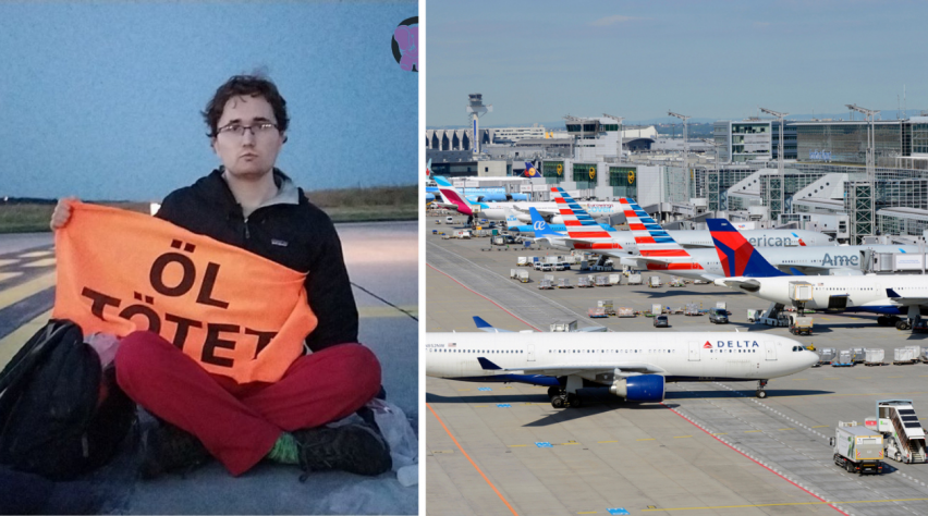 Demonstratie Frankfurt Airport