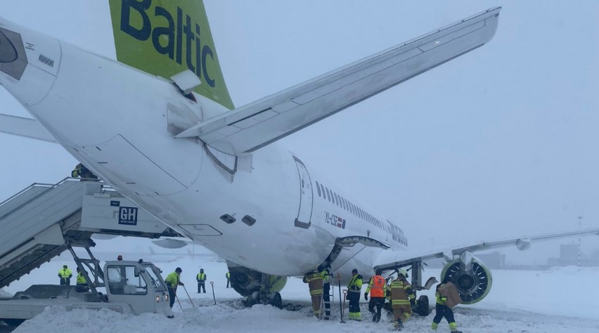 A220 Incident Riga AirBaltic