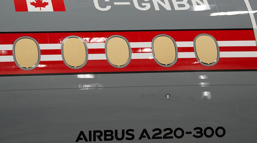 Air Canada A220 retro