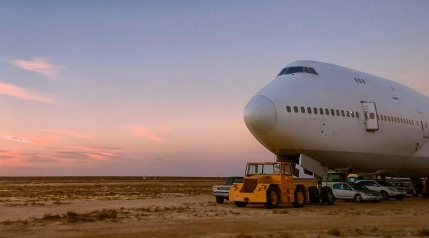Boeing 747 Burning Man