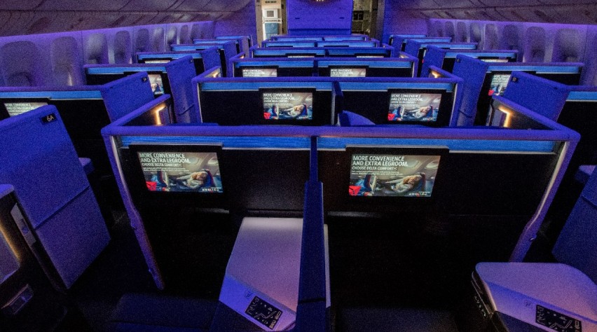 Foto (c) Delta Nieuwe Delta Boeing 777 Cabine