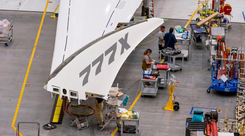 Boeing 777X opvouwbare wingtip