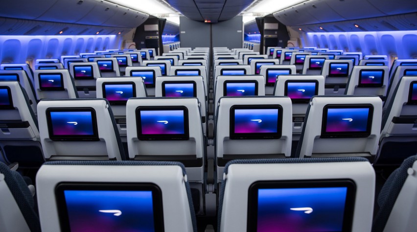 British Airways economy 777