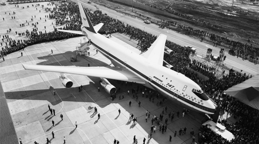 Eerste Boeing 747 op 30 september 1968