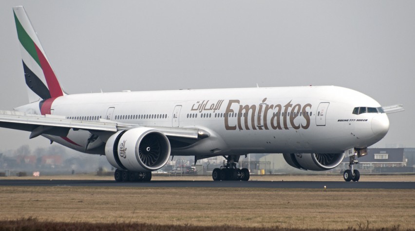 Emirates Boeing 777-300ER Schiphol