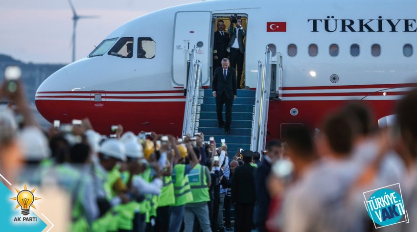 Erdogan op Istanbul New Airport
