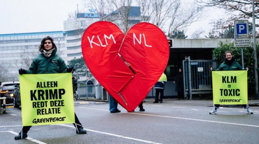 Greenpeace-actie KLM