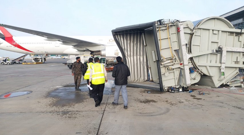 Ingestorte aviobrug Islamabad Airport