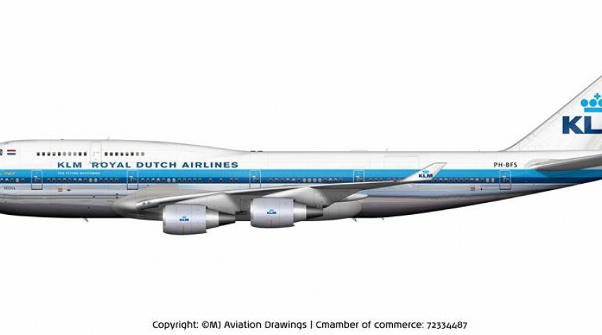 KLM 747 retrolivery