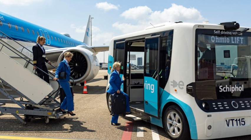 KLM Cityhopper Zelfrijdend busje