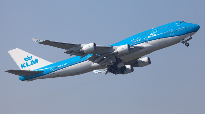 KLM 747 start