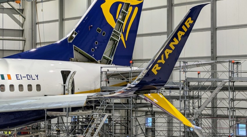 Ryanair split scimitar winglet