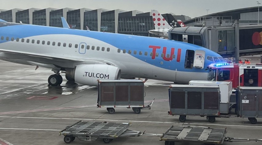 Foto (c) olivier1166/X TUI 737 Incident Brussel