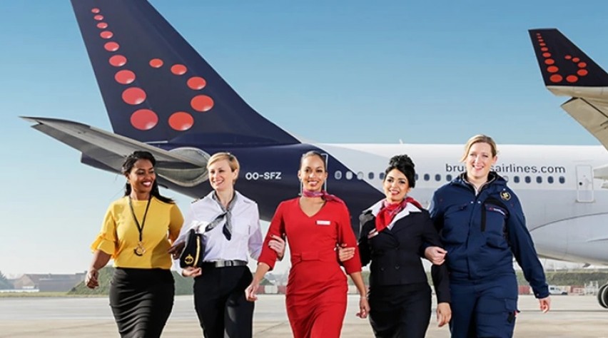 Vrouwelijke crew Brussels Airlines