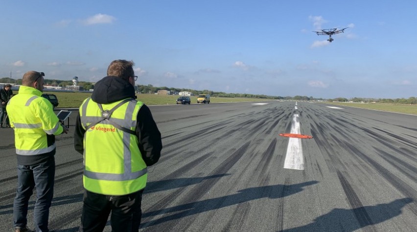 Drone inspectie startbaan
