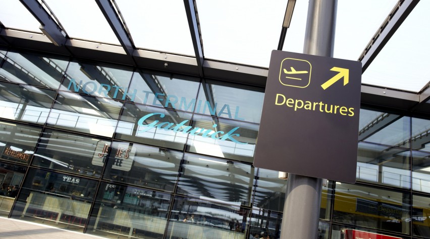 Gatwick Airport departures
