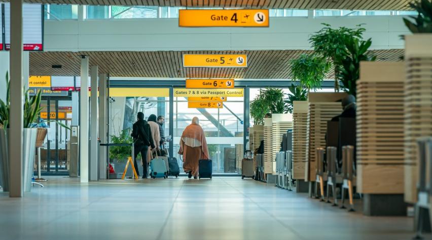 Nieuwe vertrekhal Rotterdam Airport