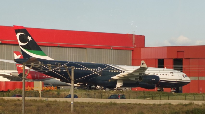 Foto (c) Ad Meskens/Wikimedia Commons A340-regeringsvliegtuig Libië