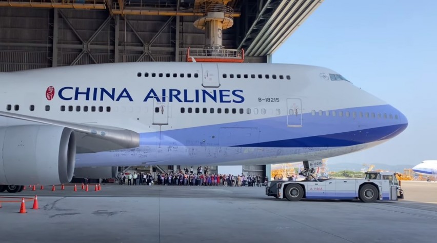 Afscheid China Airlines 747