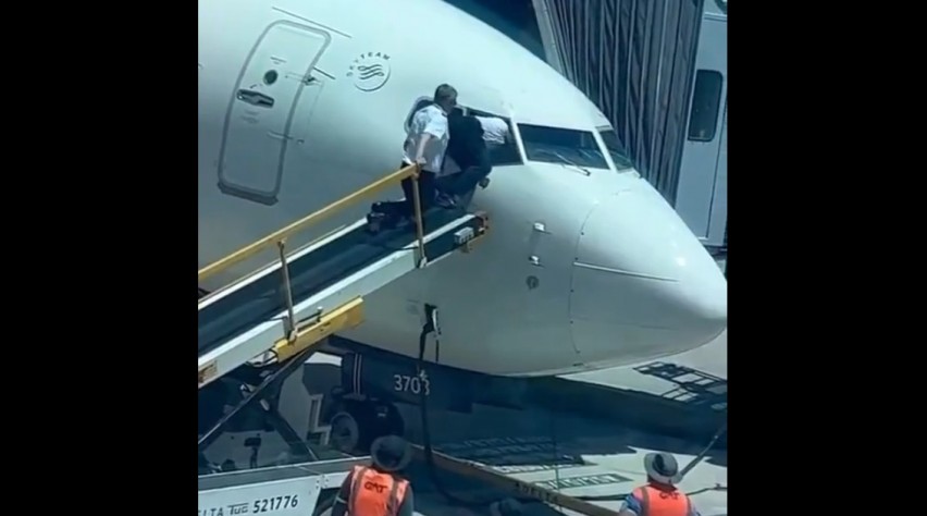 Foto (c) Aviationbrk/Twitter Delta piloot