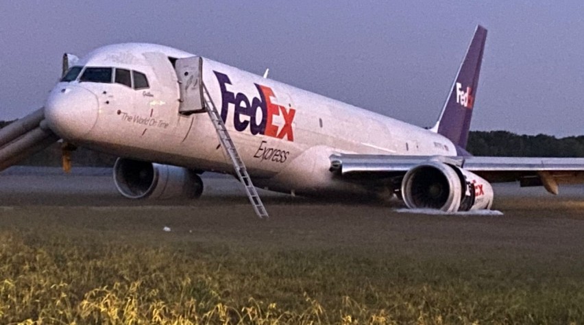 Fedex 757 buiklanding