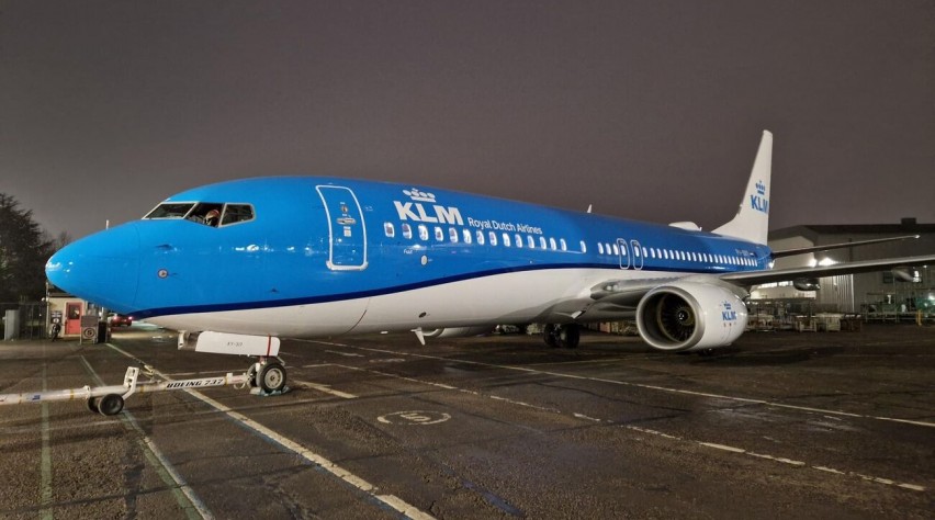 KLM 737 Nieuw kleurenschema