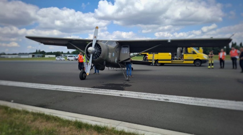 Foto (c) Luchthaven Antwerpen noodlanding sportvliegtuig