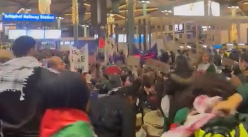 Protest Schiphol