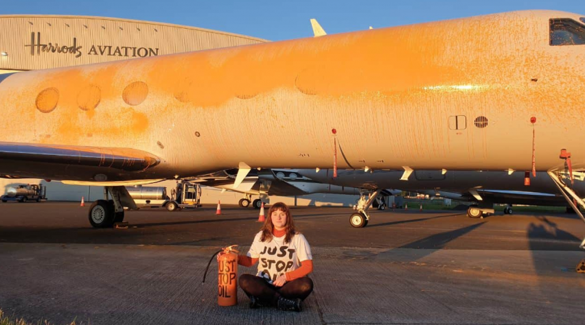 Activisten Londen Stansted