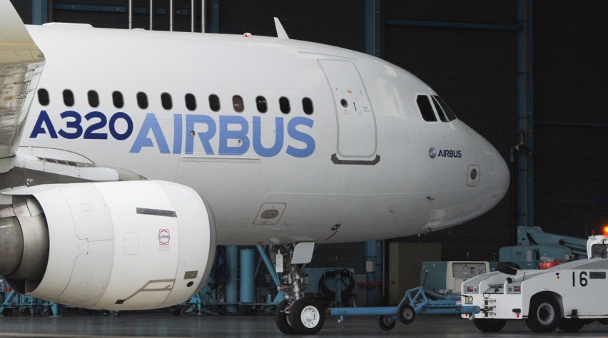 Airbus A320 hangaar
