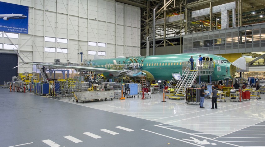 Boeing 737 MAX fabriek