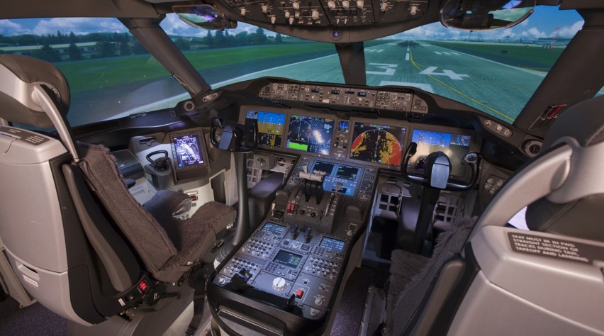 Boeing 787 cockpit