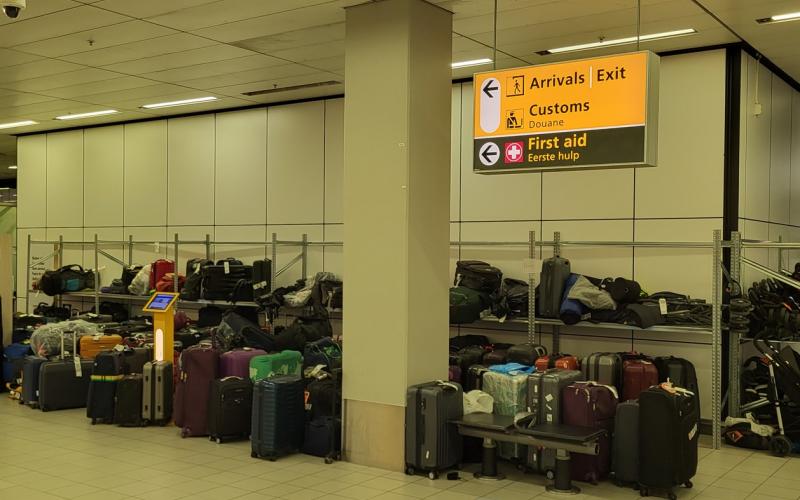 Schiphol Bagage Chaos Koffers