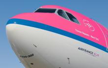 KLM roze A330