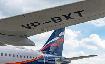 Aeroflot A320 staart