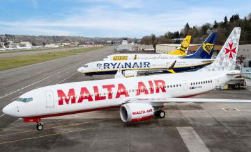 Foto (c) Boeing Ryanair Malta Air 737 MAX