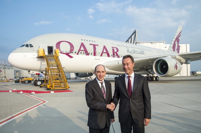 Qatar Airways Airbus A380 Akbar Al baker