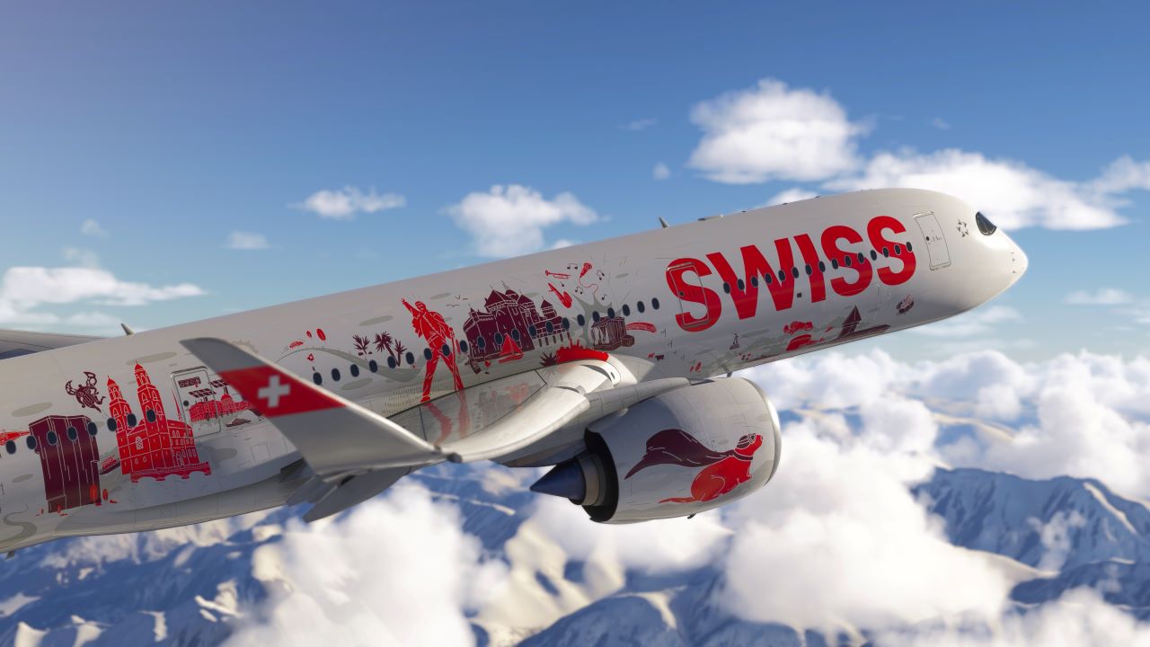 SWISS voorziet eerste Airbus A350 van speciale livery, inclusief marmot ...