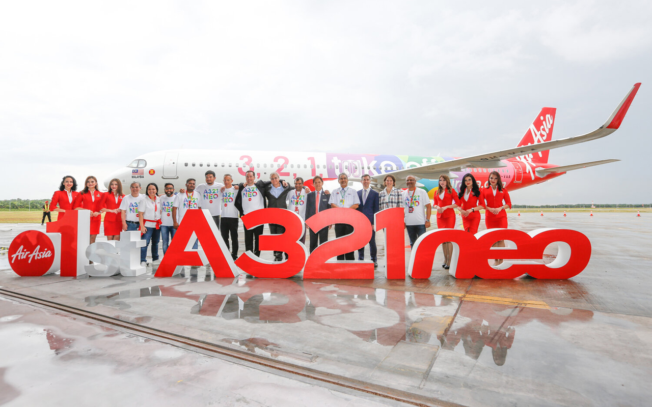 Airasia Neemt Eerste Airbus A321neo In Ontvangst Luchtvaartnieuws 3802