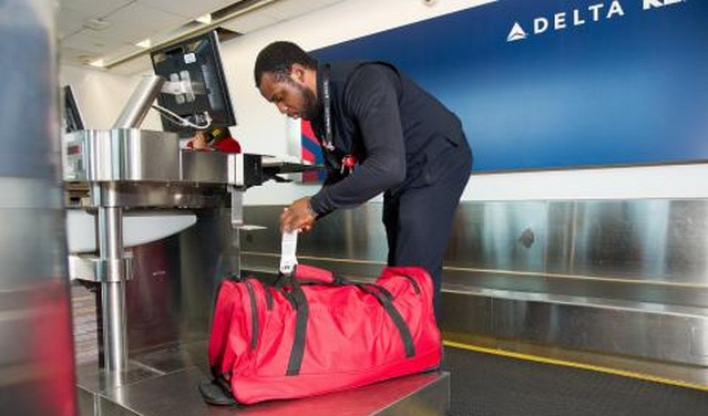 Delta bagage tracking met radiozendertjes |