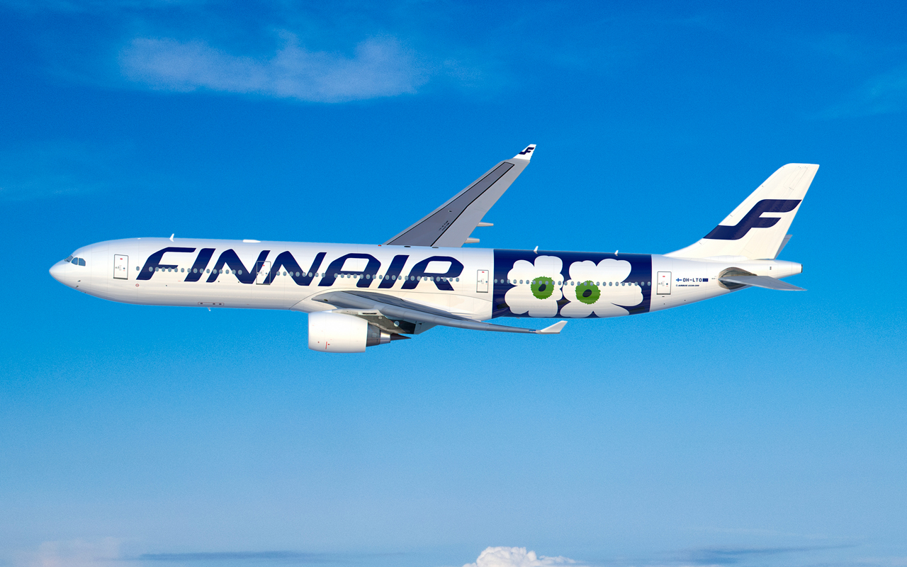 Finnair A330 Marimekko