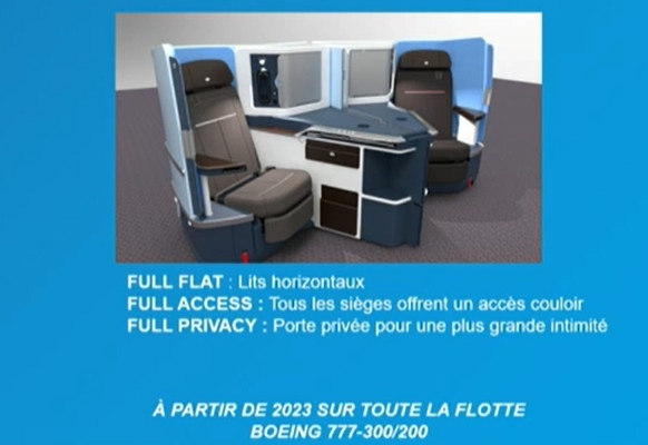 KLM 777 nieuwe Business Class