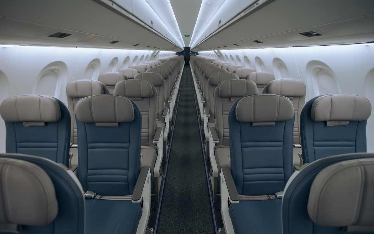 Porter Airlines Embraer E195-E2 cabine