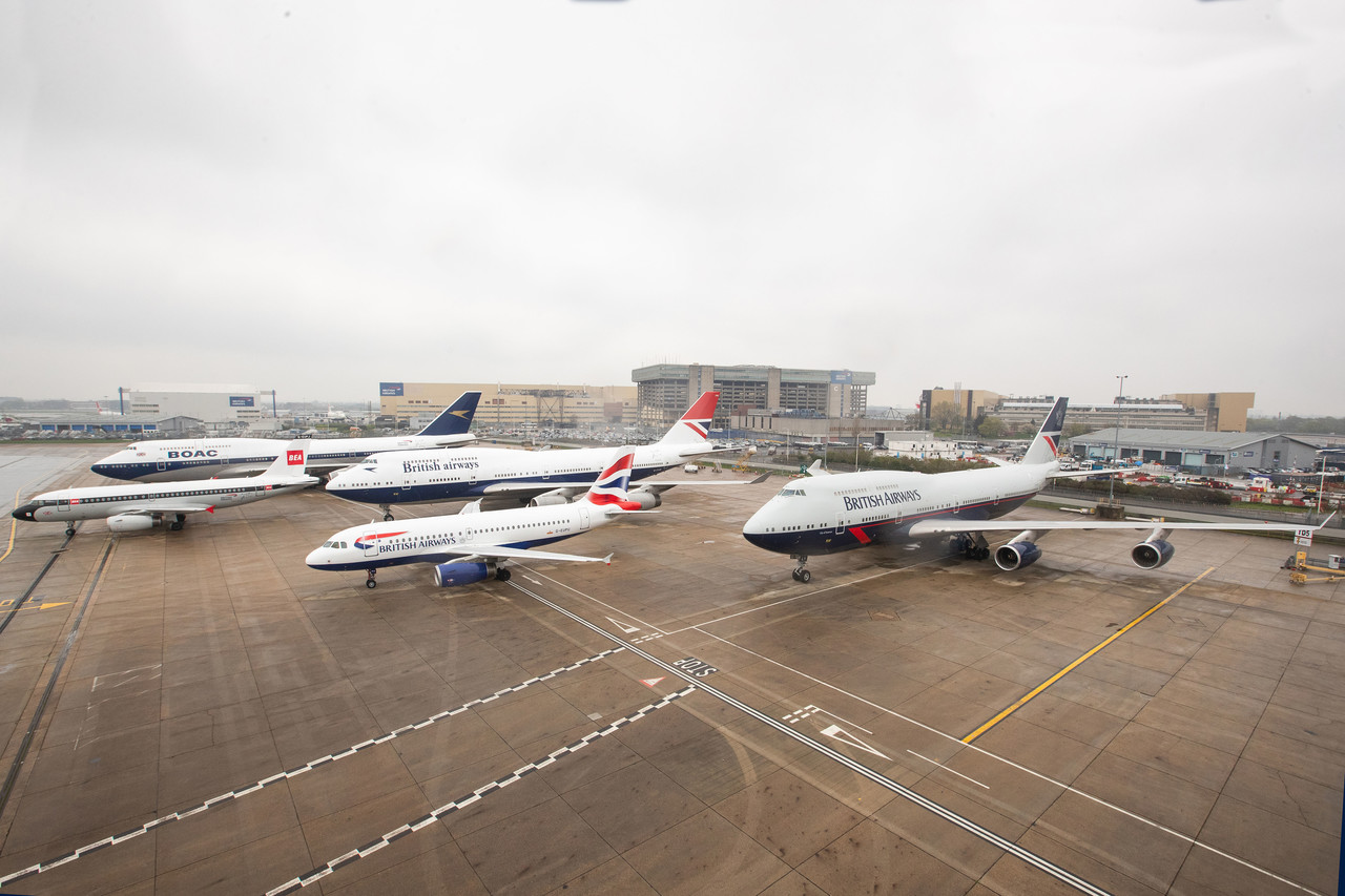 British Airways retrojets