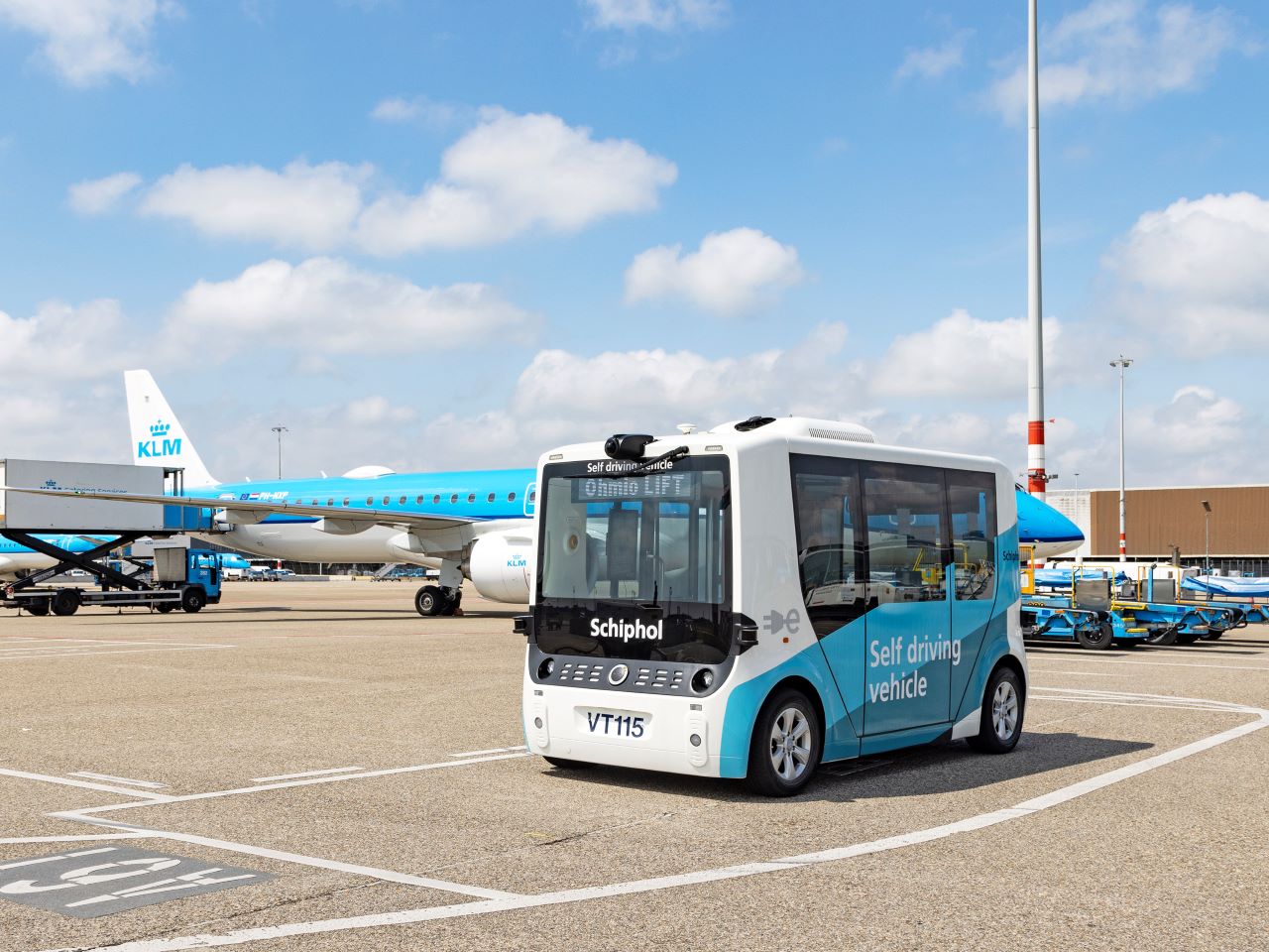 Zelfrijdende bus Schiphol